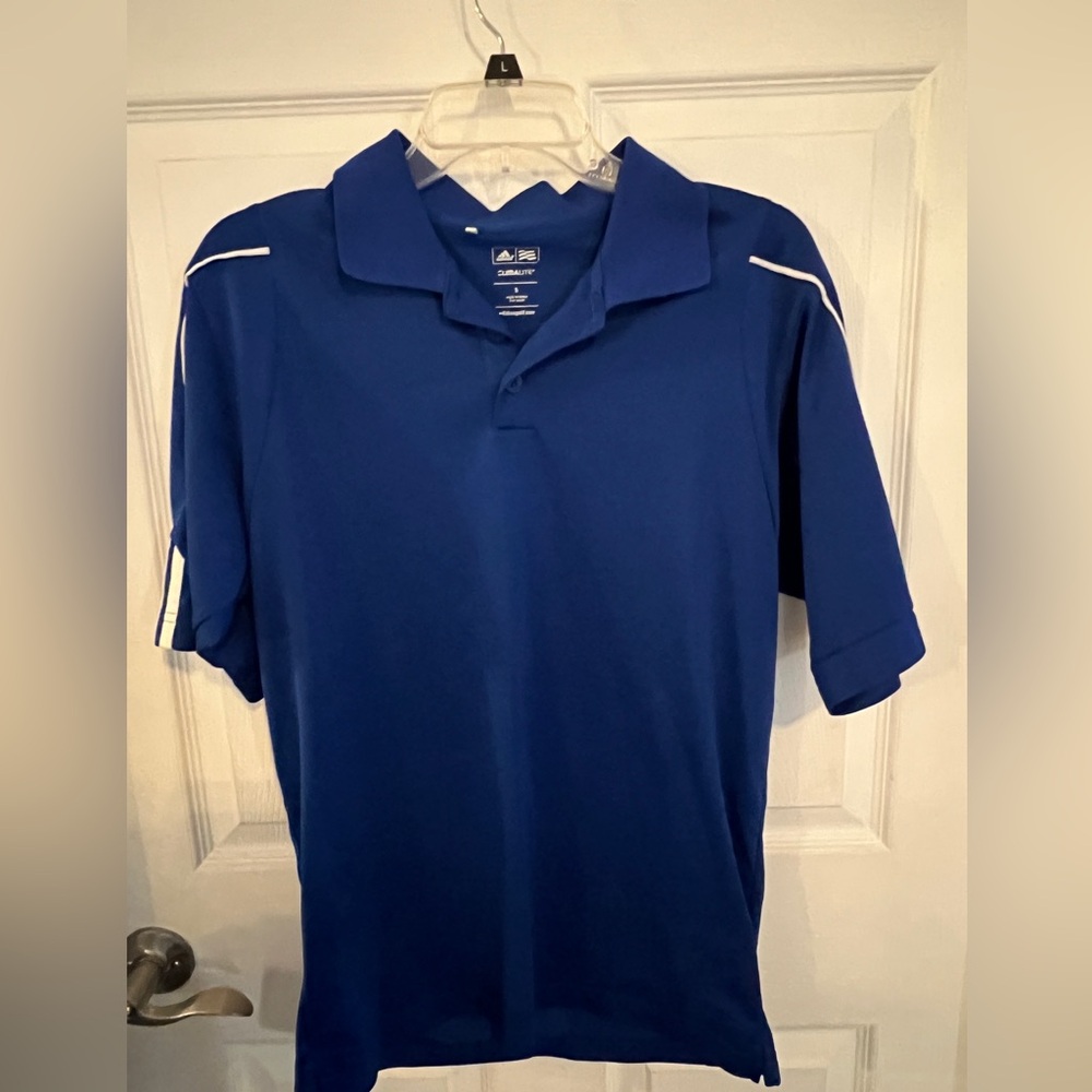 Adidas Blue Performance Polo Shirt